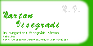 marton visegradi business card