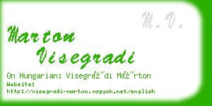 marton visegradi business card